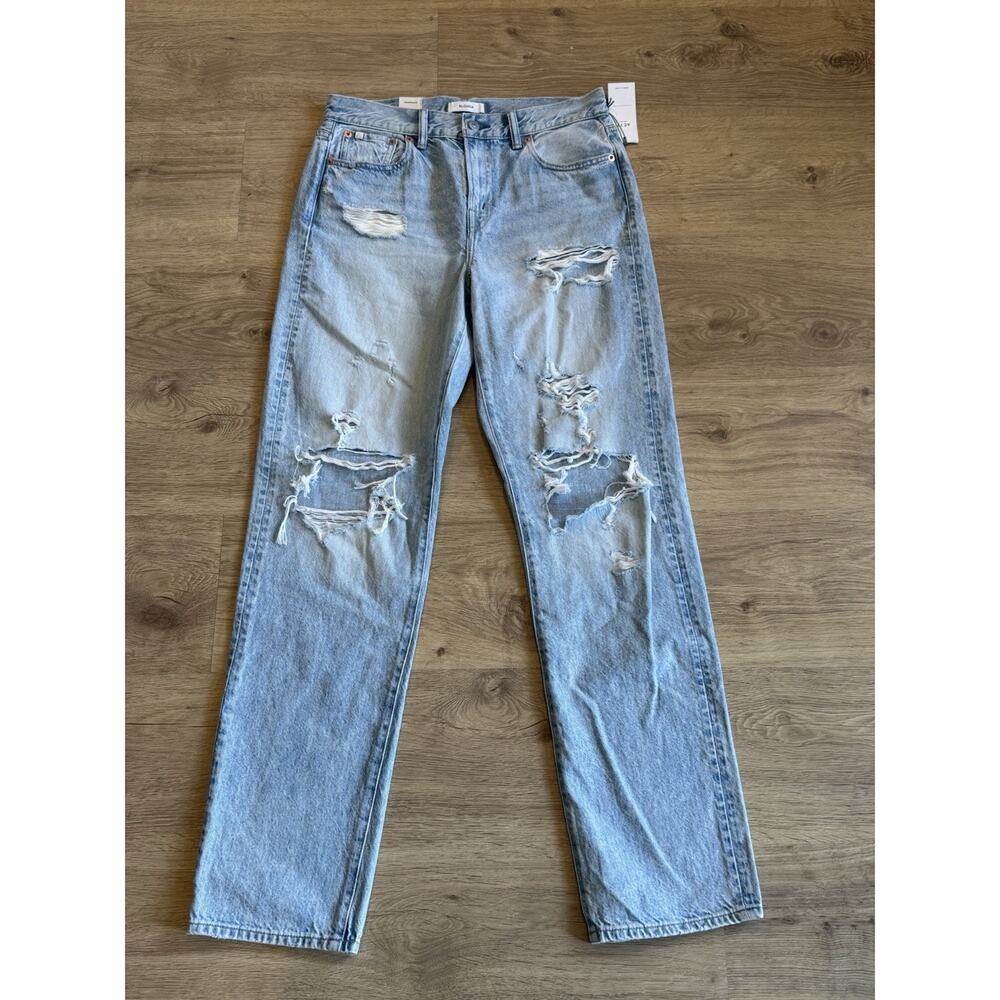 American Eagle AE77 Slouch Distressed Jeans Womens Size 2 Tapered Leg High Rise
